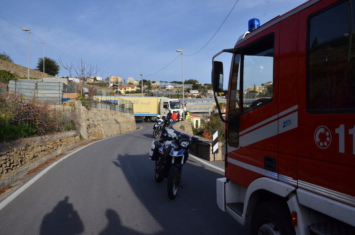 L'ultimo camion incastrato il 4 gennaio scorso