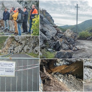 Triora: Comune, Provincia ed operai al lavoro, la Sp 81 a Loreto riaprirà entro questa sera (Foto e Video)