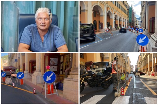 Imperia, deviazione in via Bonfante, residenti e negozianti esasperati: &quot;Un caos infernale, a rischio la sicurezza di tutti&quot; (foto)