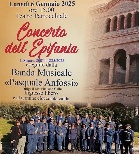 Taggia: la banda Pasquale Anfossi festeggia l'Epifania con un concerto omaggio a Strauss