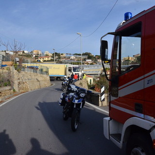 L'ultimo camion incastrato il 4 gennaio scorso