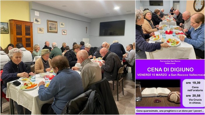 Vallecrosia, Quaresima in parrocchia: cena di digiuno e via Crucis a San Rocco (Foto)