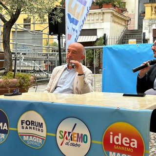 Sanremo, Alessandro Mager chiude la campagna elettorale in piazza San Siro (Foto e video)