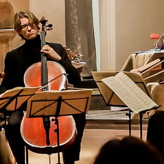 Concerto oggi del quartetto d'archi Chamber Music. le foto e il video di Marcello Nan