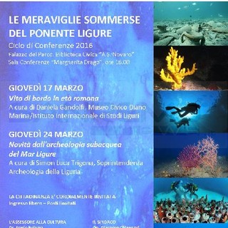 Diano Marina: prosegue il ciclo di conferenze “Le meraviglie sommerse del ponente ligure” con “La vita di bordo in età romana”