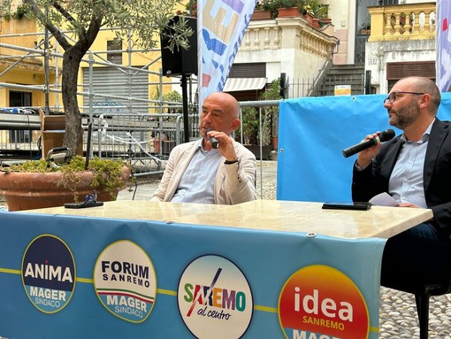 Sanremo, Alessandro Mager chiude la campagna elettorale in piazza San Siro (Foto e video)