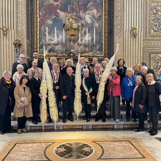 Delegazione della Famija Sanremasca a Roma per la consegna delle palme al Papa (foto e video)