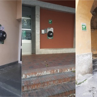 Ventimiglia, custodire e identificare meglio i defibrillatori: installate tre teche (Foto)