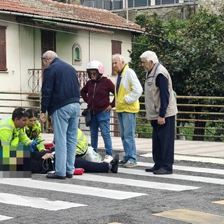 Sanremo: donna investita sulle strisce da un'auto in via Pietro Agosti (Foto)