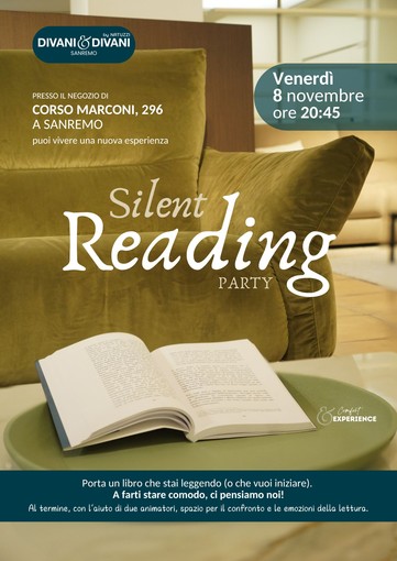 A Sanremo il &quot;Silent Reading Party&quot; per tutti gli appassionati di libri