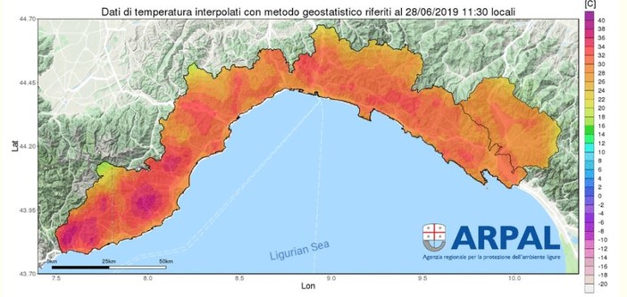 Meteo: anche per oggi, avviso dell’Arpal per disagio fisiologico legato al caldo