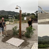 Al via la stagione balneare, tornano attive le docce sulla spiaggia di Camporosso Mare (Foto)