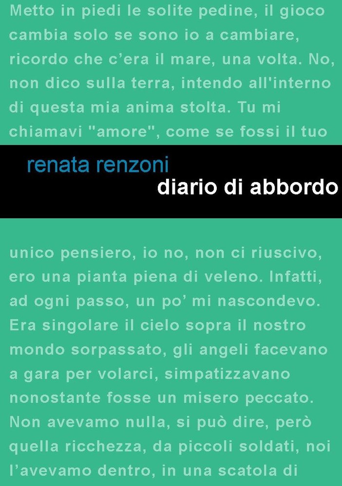 Sanremo: arriva nelle librerie 'Diario di abbordo' della matuziana Renata Renzoni