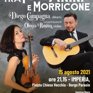 Concerto di Diego Campagna e Olesya Rusina al Borgo Parasio di Imperia