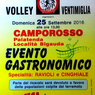 Camporosso: domenica prossima, evento gastronomico a favore delle popolazioni terremotate del centro Italia