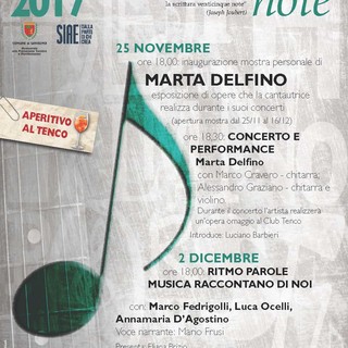 Sanremo: al Club Tenco sabato 25 novembre ed il 2 dicembre due eventi dedicati all'arte ed alla musica