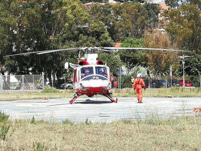 Imperia, intervento dell'elisoccorso: bimbo di 5 anni necessita delle cure del Gaslini (foto e video)