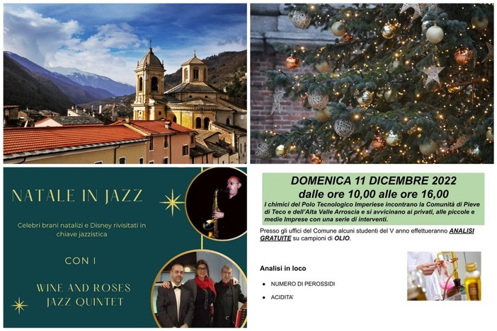 Il Natale a Pieve di Teco è all'insegna delle tradizioni e del jazz: ecco tutti gli eventi organizzati dal Comune in sinergia con le associazioni del territorio