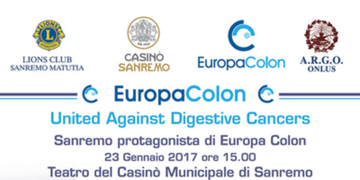 Sanremo: evento organizzato da “Europa Colon” per sensibilizzare alla prevenzione dei tumori dell'apparato digerente