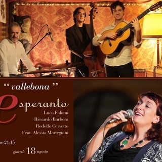 Vallebona, Esperanto concerto con Luca Falomi, Riccardo Barbera, Rodolfo Cervetto e Alessia Martignani