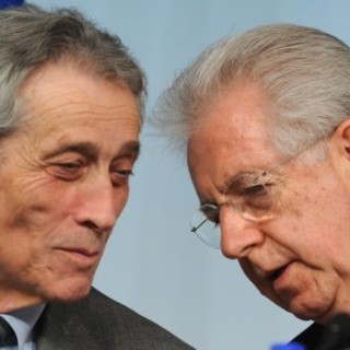 Enrico Bondi e il Presidente del Consiglio Mario Monti