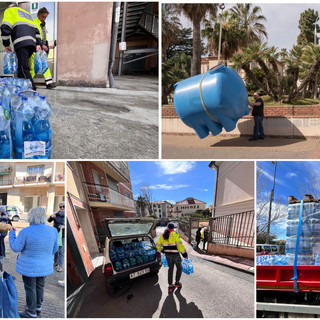 In giro con la Protezione Civile di Taggia, emergenza acqua e lavoro senza sosta: arrivate anche due maxi cisterne da Regione - videoservizio