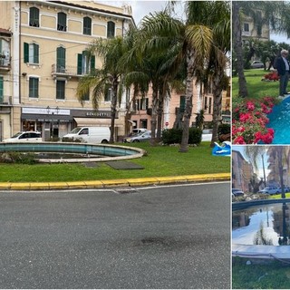 Ventimiglia, Scullino: &quot;Da mesi la fontana di Largo Torino non funziona, come mai?&quot; (Foto)