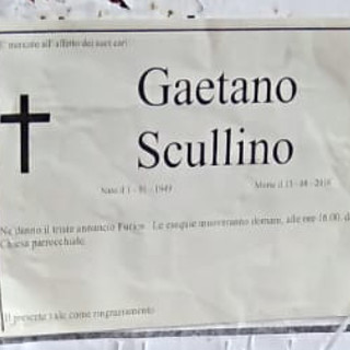 Ventimiglia: manifesto funebre per il Sindaco Scullino, scoperto con le impronte digitali il giovane autore