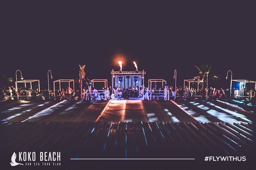 Questo sabato terzo appuntamento stagionale al Koko Beach di Imperia dopo due serate completamente “full”