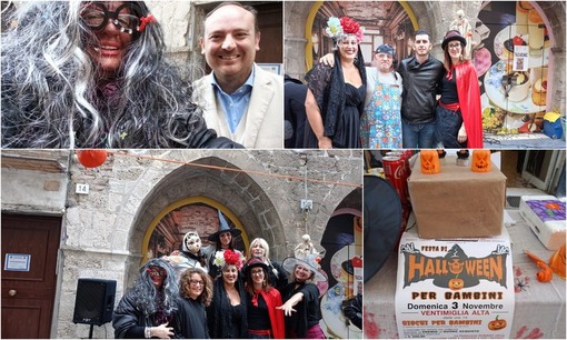 Musica, giochi e dolci: la &quot;Festa di Halloween per bambini&quot; anima Ventimiglia Alta (Foto)