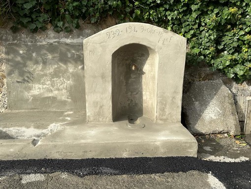 Ripristinata la fontana di Pairola a San Bartolomeo al Mare