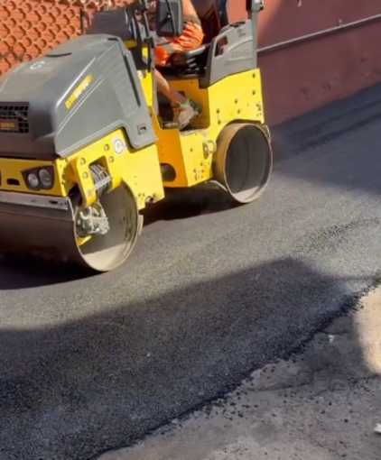 Ventimiglia, proseguono i nuovi asfalti: lavori alle Gianchette (Foto)