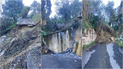 Frana a Bordighera, Ingenito: &quot;Contiamo entro sera di ripristinare viabilità alternativa provvisoria&quot; (Foto)