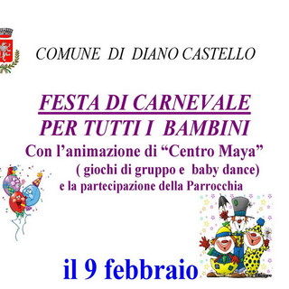 Diano Castello: il 9 febbraio Festa di Carnevale per tutti i bambini