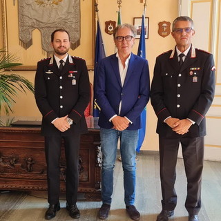 Sanremo: il Sindaco Biancheri incontra il nuovo comandante carabinieri Massimiliano Corbo