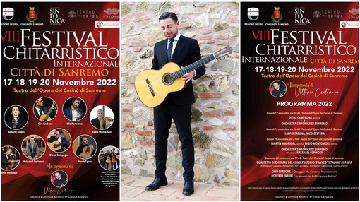 Mancano pochi giorni al Sanremo International Guitar Festival: venerdì aprirà Diego Campagna