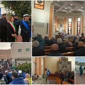 Vallecrosia dice addio a Rinaldo Biasi, folla commossa al funerale del padre del sindaco (Foto e video)
