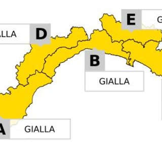 Da domani alle 10, emanata da Arpal allerta meteo gialla per temporali su tutta la regione