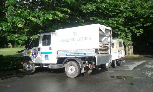 Sanremo: allerta meteo di domani, la Protezione Civile ha rafforzato il personale per il controllo del territorio e i corsi d'acqua