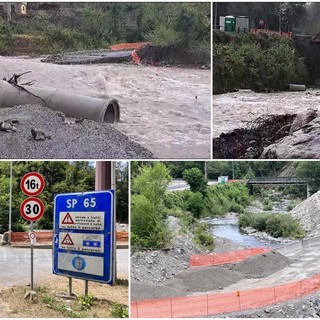 Torrente distrugge guado a Molini di Triora: Provincia al lavoro per ripristinare la viabilità (Foto e Video)