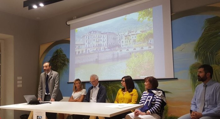 Da destra: Dott. Agr. Livio Quaranta, Claudia Aprosio, Arch. Vanessa Anfossi, Prof. Mauro Mariotti, Assessore Barbara Biale del Comune di Sanremo