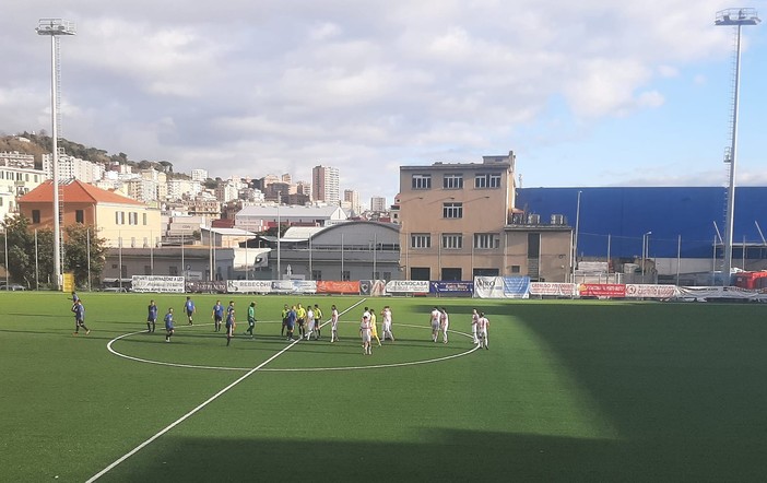 Calcio Eccellenza, sfuma nel finale la vittoria per l'Imperia sul campo della Genova calcio: 1-1