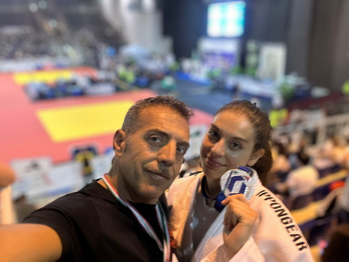 Ginevra Scalzo del CSD Judo Sanremo Kumiai vice campionessa italiana Under 15