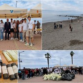 Giornata dell'Ambiente, oltre 200 studenti raccolgono rifiuti sulle spiagge di Ventimiglia (Foto e video)