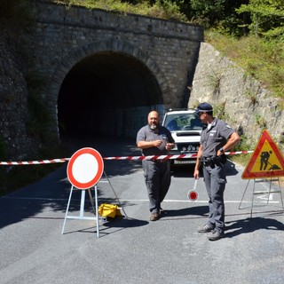 Chiusa la galleria che collega San Romolo di Sanremo con Perinaldo: problemi di staticità