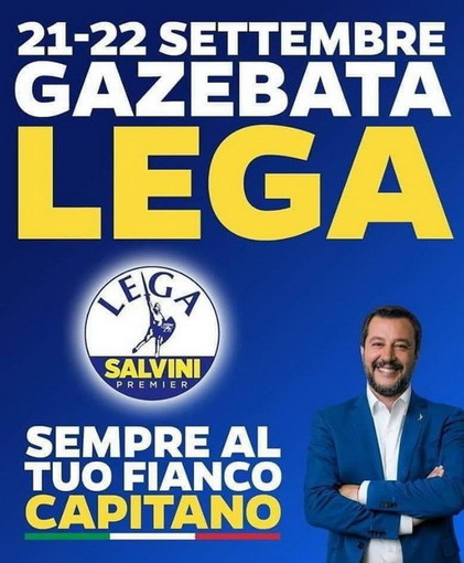 Domani e domenica, 50 gazebo della Lega per raccolta firme in tutta la Liguria