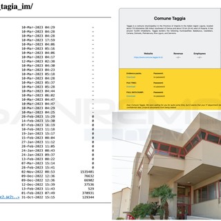 Hacker pubblicano l'intero database del comune di Taggia: online anche documenti di altre amministrazioni