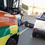 Incidente sul ponte di Nervia tra Camporosso e Ventimiglia: auto contro moto e quattro feriti (Foto)