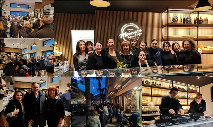 Vallecrosia, apre “Meineri Bakery &amp; Coffee“: una folla all'inaugurazione (Foto e video)