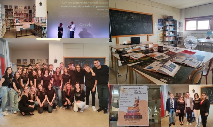 Ventimiglia, il liceo Aprosio inaugura la &quot;Petite bibliothèque&quot; (Foto e video)